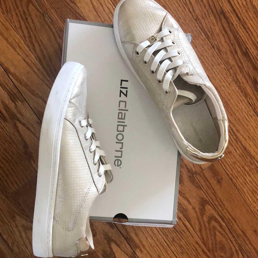 Liz Claiborne Gold Sneakers